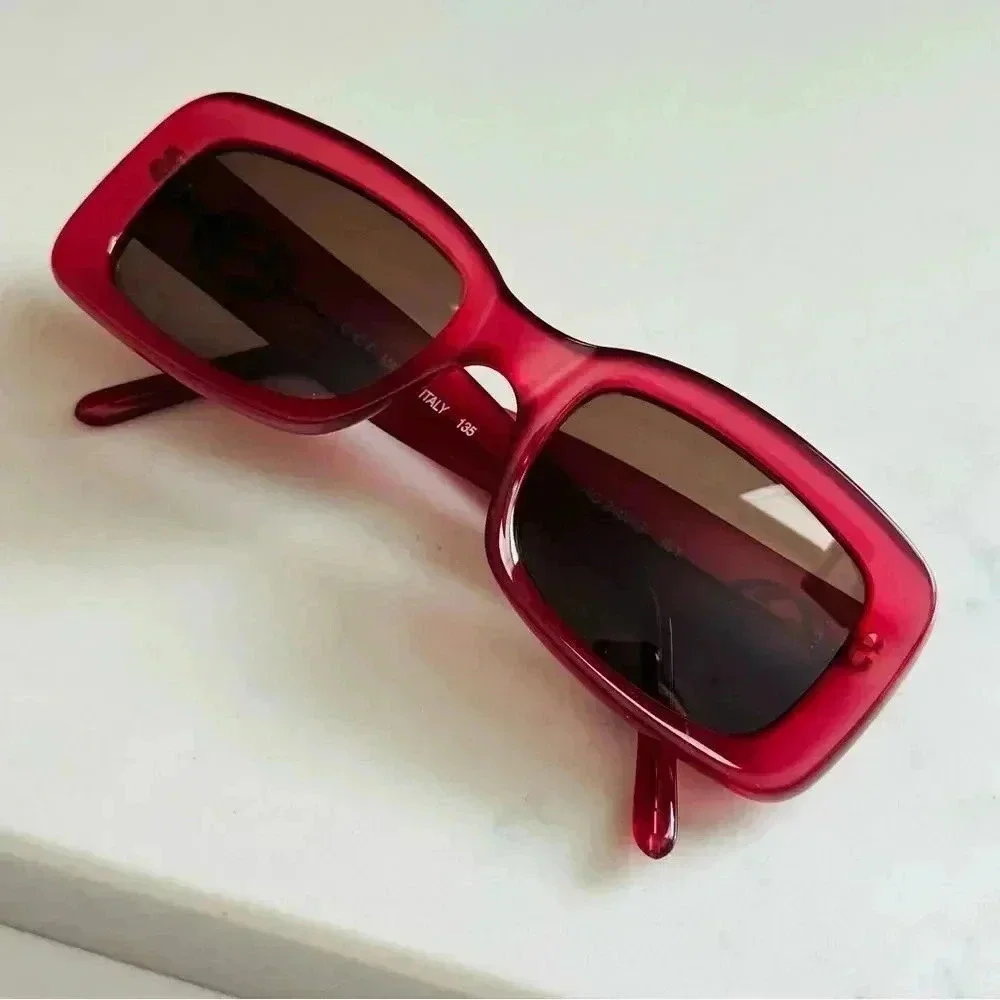 Rare Vintage Authentic Gucci GG 2407/S 3BY Cherry 51mm Gray Gradient Sunglasses